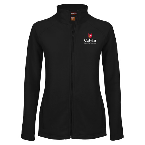  Womens Black Fleece Full Zip Jacket - School of Business