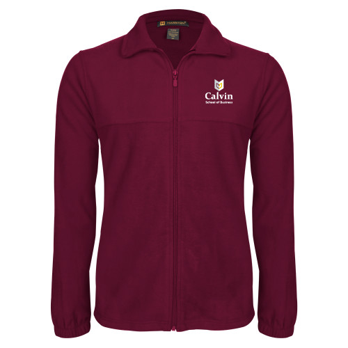 Maroon Fleece Full Zip Jacket - School of Business