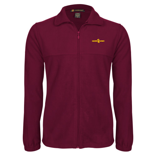  Maroon Fleece Full Zip Jacket - Calvins Esports Horizontal
