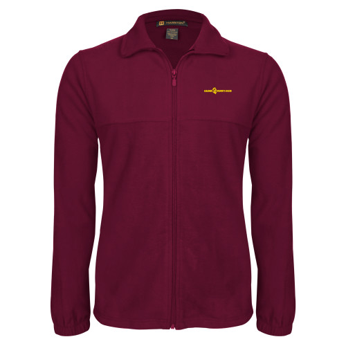  Maroon Fleece Full Zip Jacket - Calvins Womens Soccer Horizontal