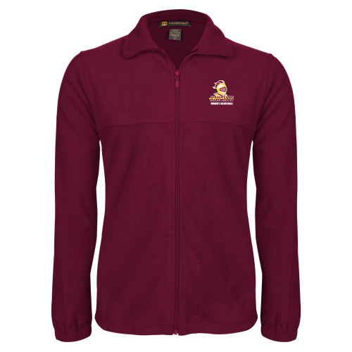  Maroon Fleece Full Zip Jacket - Calvins Womens Basketball Stacked