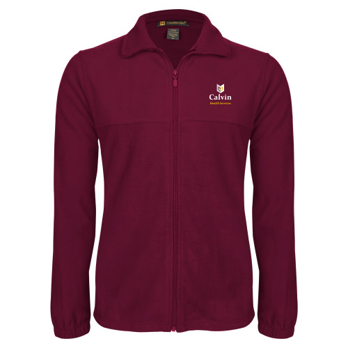  Maroon Fleece Full Zip Jacket - Health Services