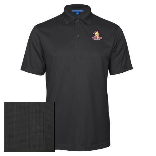  Charcoal Performance Fine Jacquard Polo - Knights with University