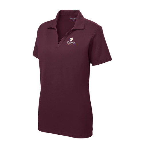  Womens Maroon Dry Mesh Polo - Career Center