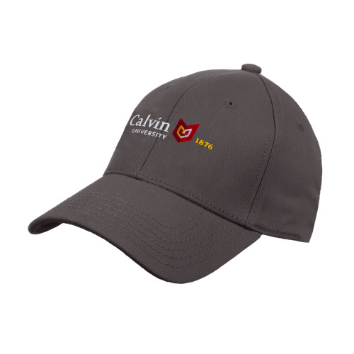  Charcoal Structured Adjustable Pro Style Hat - University Logo 1876 Horizontal
