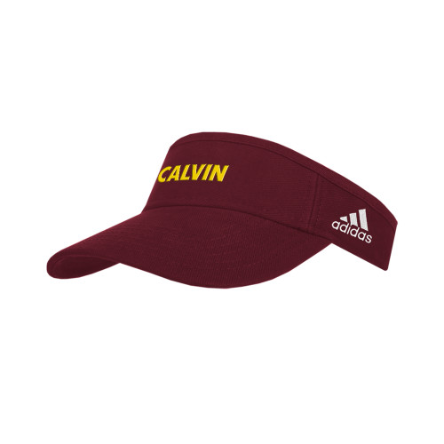  Adidas Burgundy Adjustable Visor - Calvin Wordmark - 150th Anniversary