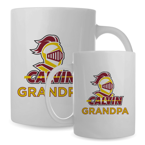  Full Color White Mug 15oz - Grandpa Knight Calvin