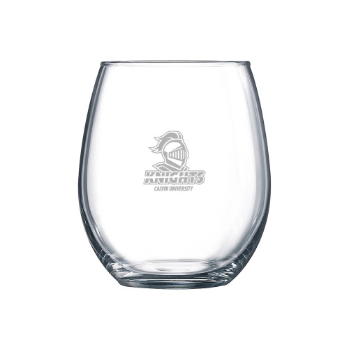  Libbey Stemless Glass 17oz - Knights with University Engraved