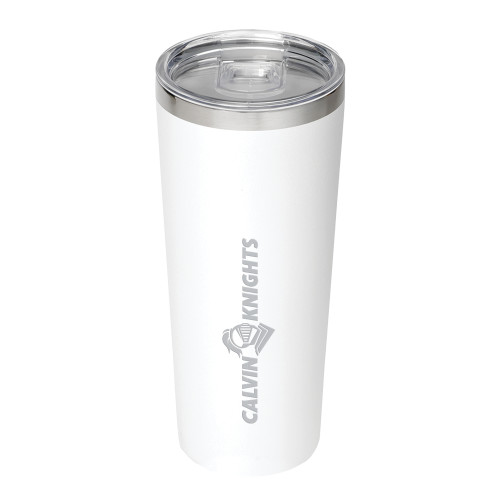  Thor Vacuum Insulated White Tumbler 22oz - Calvin Knights One Line Engraved