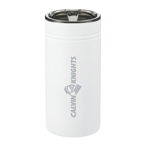  Sherpa Vacuum White Tumbler & Insulator 12oz - Calvin Knights One Line Engraved