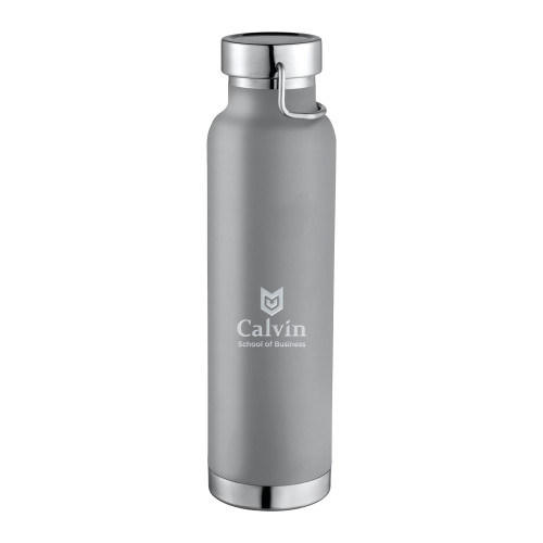  Thor Copper Vacuum Insulated Grey Bottle 22oz - School of Business Engraved
