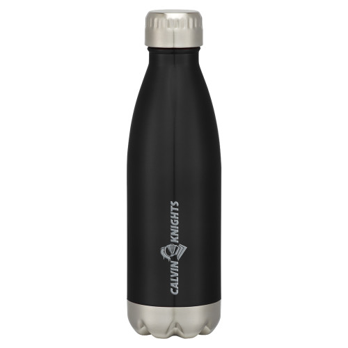  Swig Stainless Steel Black Bottle 16oz - Calvin Knights One Line Engraved