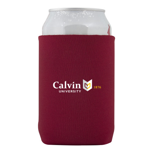  Neoprene Maroon Can Holder - University Logo 1876 Horizontal