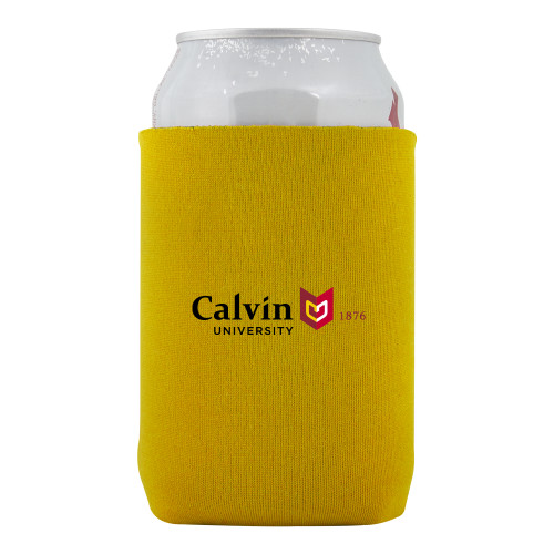 Neoprene Gold Can Holder - University Logo 1876 Horizontal