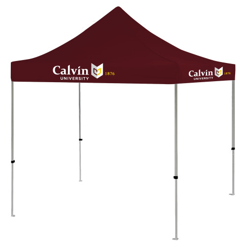 9 ft x 9 ft Maroon Tent - University Logo 1876 Horizontal