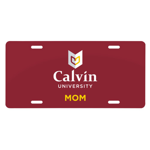  License Plate - Mom University Logo Vertical