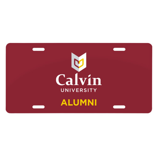  License Plate - Alumni University Logo Vertical