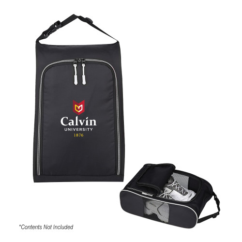  Crosstown Side Mesh Black Shoe Bag - University Logo 1876 Vertical