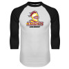 Thumbnail image for  White/Black Raglan Baseball T Shirt