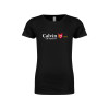 Thumbnail image for  Next Level Girls Black Fashion Fit T Shirt