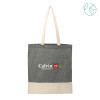 Thumbnail image for  Split Recycled Black Cotton Twill Convention Tote