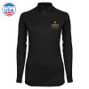 Thumbnail image for  Syntrel Womens Black Interlock 1/4 Zip