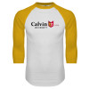 Thumbnail image for  White/Gold Raglan Baseball T Shirt