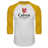 Thumbnail image for  White/Gold Raglan Baseball T Shirt