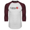 Thumbnail image for  White/Maroon Raglan Baseball T Shirt