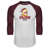 Thumbnail image for  White/Maroon Raglan Baseball T Shirt