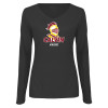Thumbnail image for  Womens Dark Heather Long Sleeve V Neck Tee 