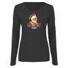 Thumbnail image for  Womens Dark Heather Long Sleeve V Neck Tee 