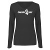 Thumbnail image for  Womens Dark Heather Long Sleeve V Neck Tee 