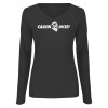 Thumbnail image for  Womens Dark Heather Long Sleeve V Neck Tee 