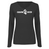 Thumbnail image for  Womens Dark Heather Long Sleeve V Neck Tee 