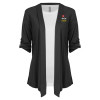 Thumbnail image for  Womens Grey Drape Front Cardigan Sweater