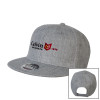 Thumbnail image for  Heather Grey Wool Blend Flat Bill Snapback Hat