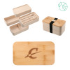 Thumbnail image for  Stackable Bamboo Fiber Beige Bento Box