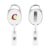 Thumbnail image for  White Oval Retractable Badge Holder w/Clip
