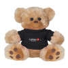 Thumbnail image for  Plush Big Paw 8 1/2 inch Brown Bear w/Black Shirt