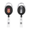 Thumbnail image for  Black Oval Retractable Badge Holder w/Clip