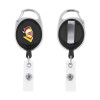 Thumbnail image for  Black Oval Retractable Badge Holder w/Clip