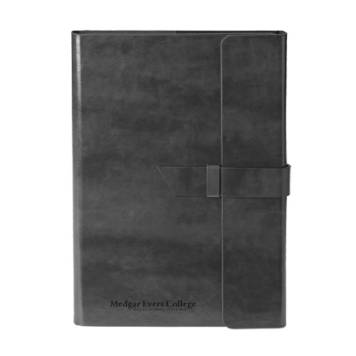 College Fabrizio Black Portfolio w/Loop Closure-Wordmark Engraved