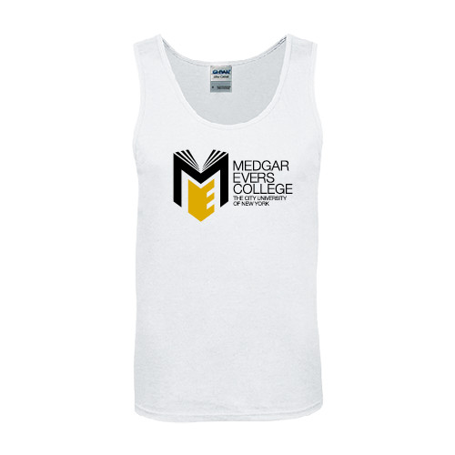 College White Tank Top-Official Logo
