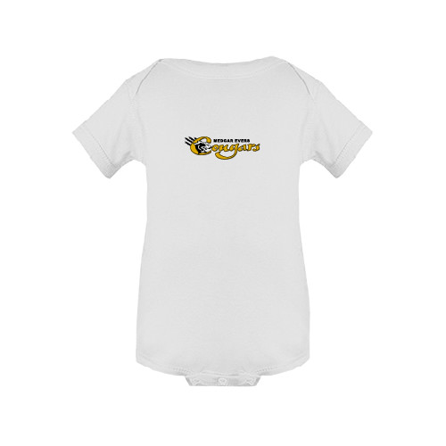 College White Infant Onesie-Medgar Evers Cougars