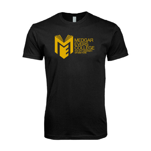 College Next Level Black SoftStyle T Shirt-Official Logo