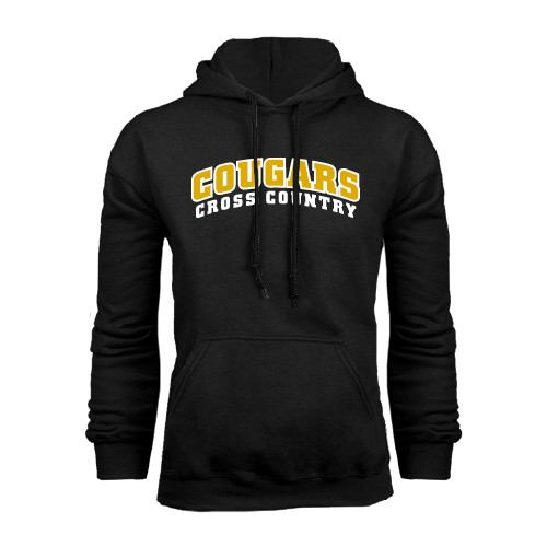 College Black Fleece Hoodie-Cross Country