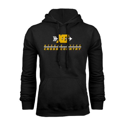 College Black Fleece Hoodie-Cross Country Design