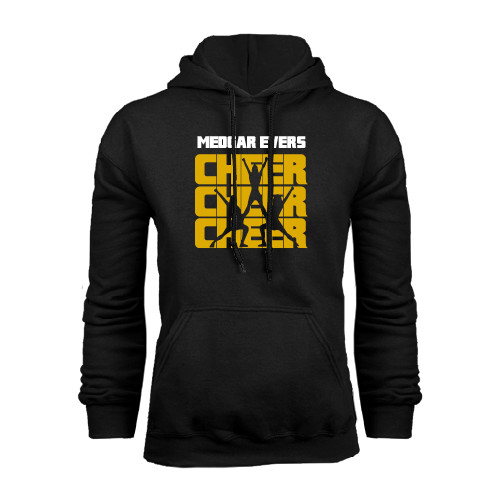 College Black Fleece Hoodie-Cheer Design