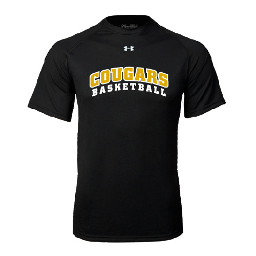 College Under Armour Black Tech Tee-Basketball